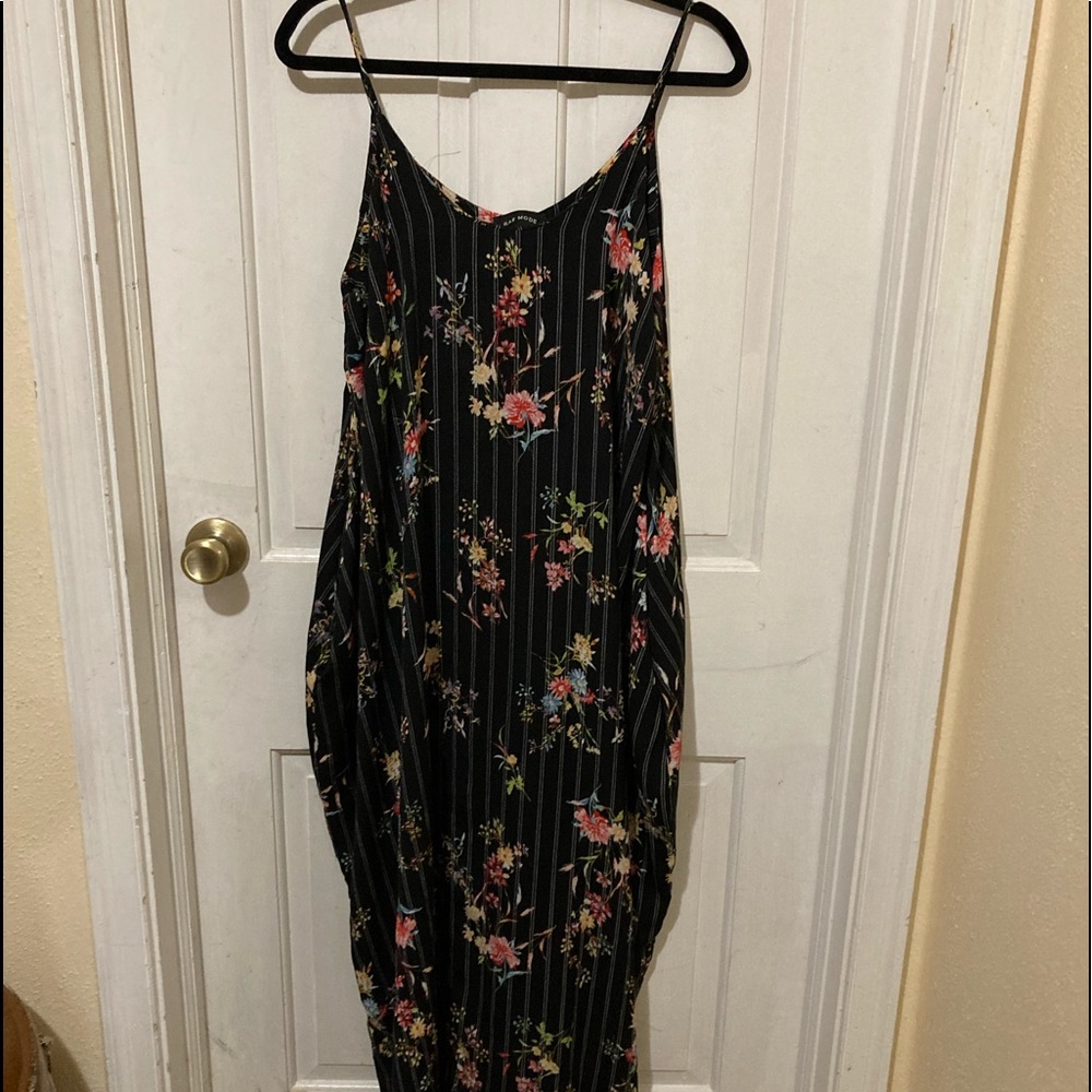 Floor-Length Floral Sundress